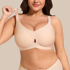 JC07-Women's Water Drop Hollow Lace V-Neck Bra