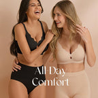 JC07-Women's Water Drop Hollow Lace V-Neck Bra