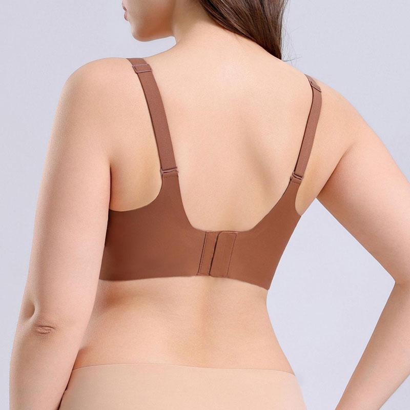 RC23-Wireless Bras with Seamless Comfort & Deep V Style