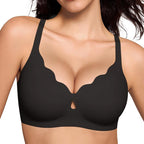 JC07-Women's Water Drop Hollow Lace V-Neck Bra